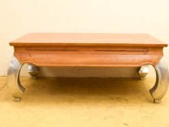 Houten Salontafel met poten van aluminium 50313