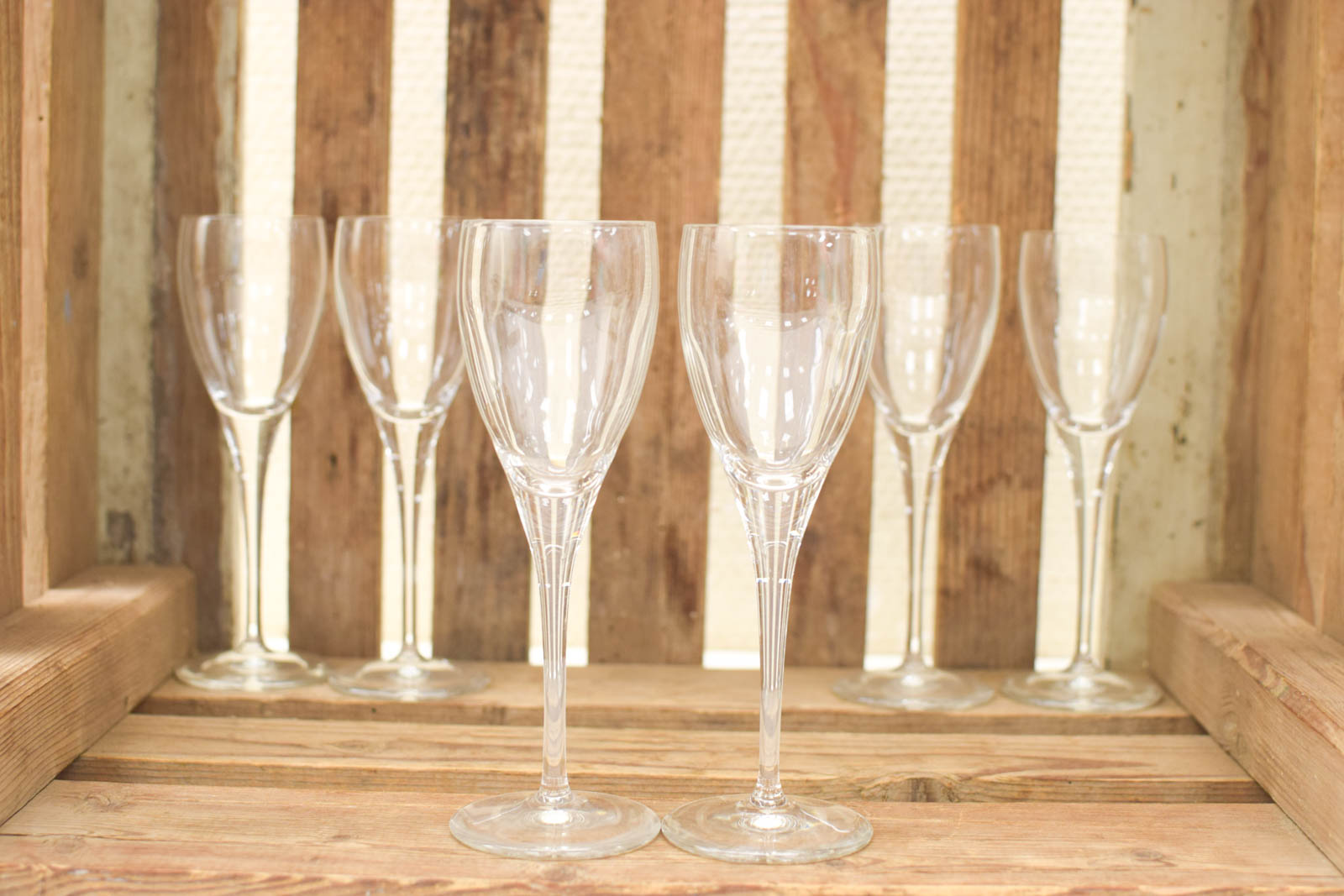 6 stuks Borrelglaasjes op voet  50314