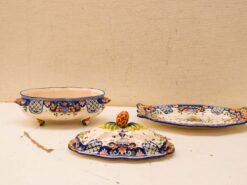 Alternative view of 3 delige Vieux Rouen France porseleinen soepterrine met porseleinen schaal 50402