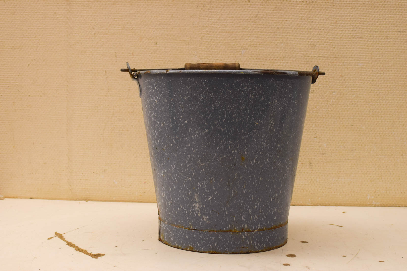 Emaille Grijs Gewolkte  Aardappelemmer  50404