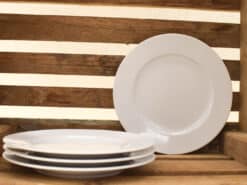 4 stuks Art- Design platte bordjes 50424
