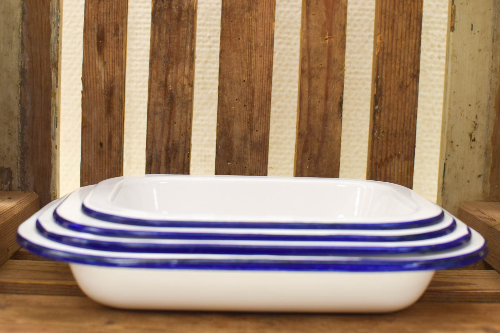 4 stuks Emaille Schalen set 50443