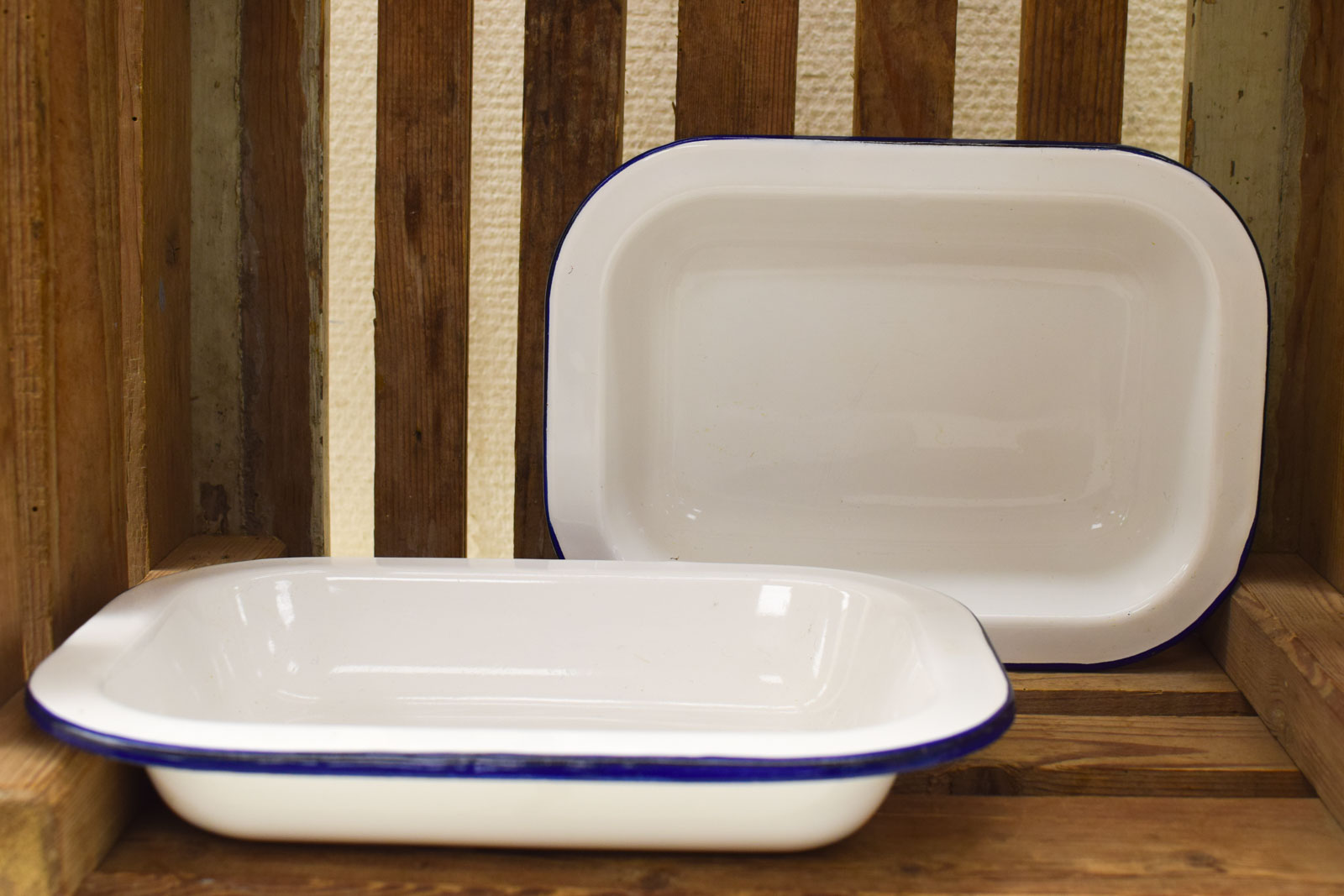 Alternative view of 4 stuks Emaille Schalen set  50443