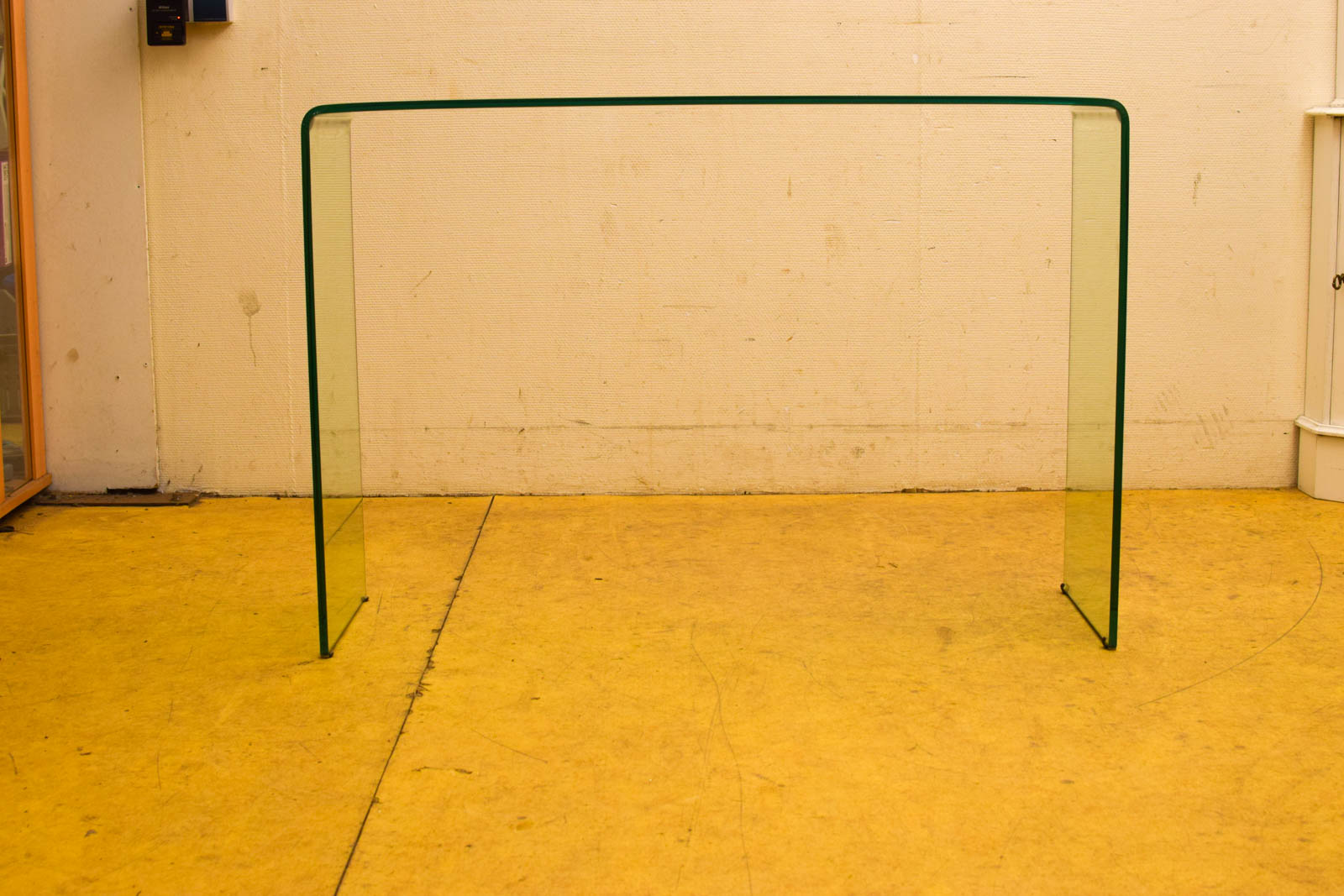 Vintage Glazen Sidetable/ bijzettafel 50453