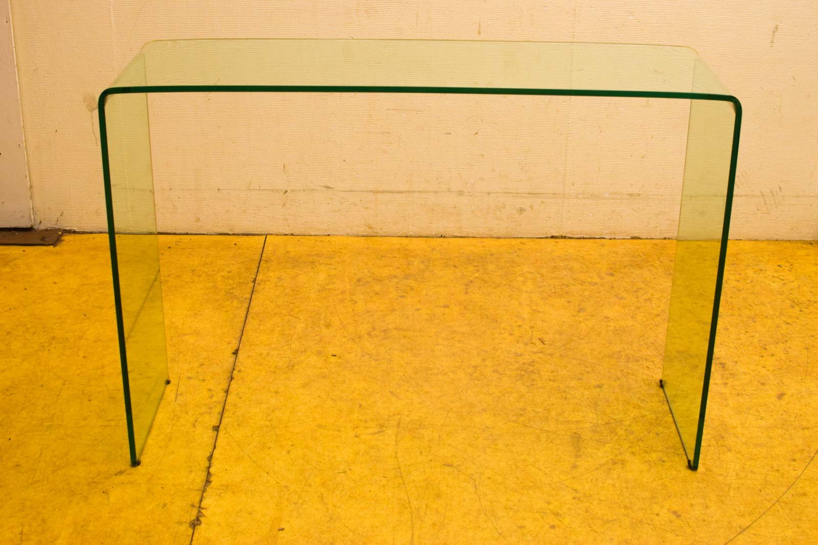 Alternative view of Vintage Glazen Sidetable/ bijzettafel 50453