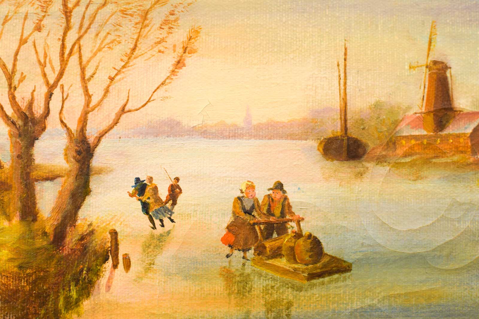 Alternative view of Schilderij van een winters landschap  50479