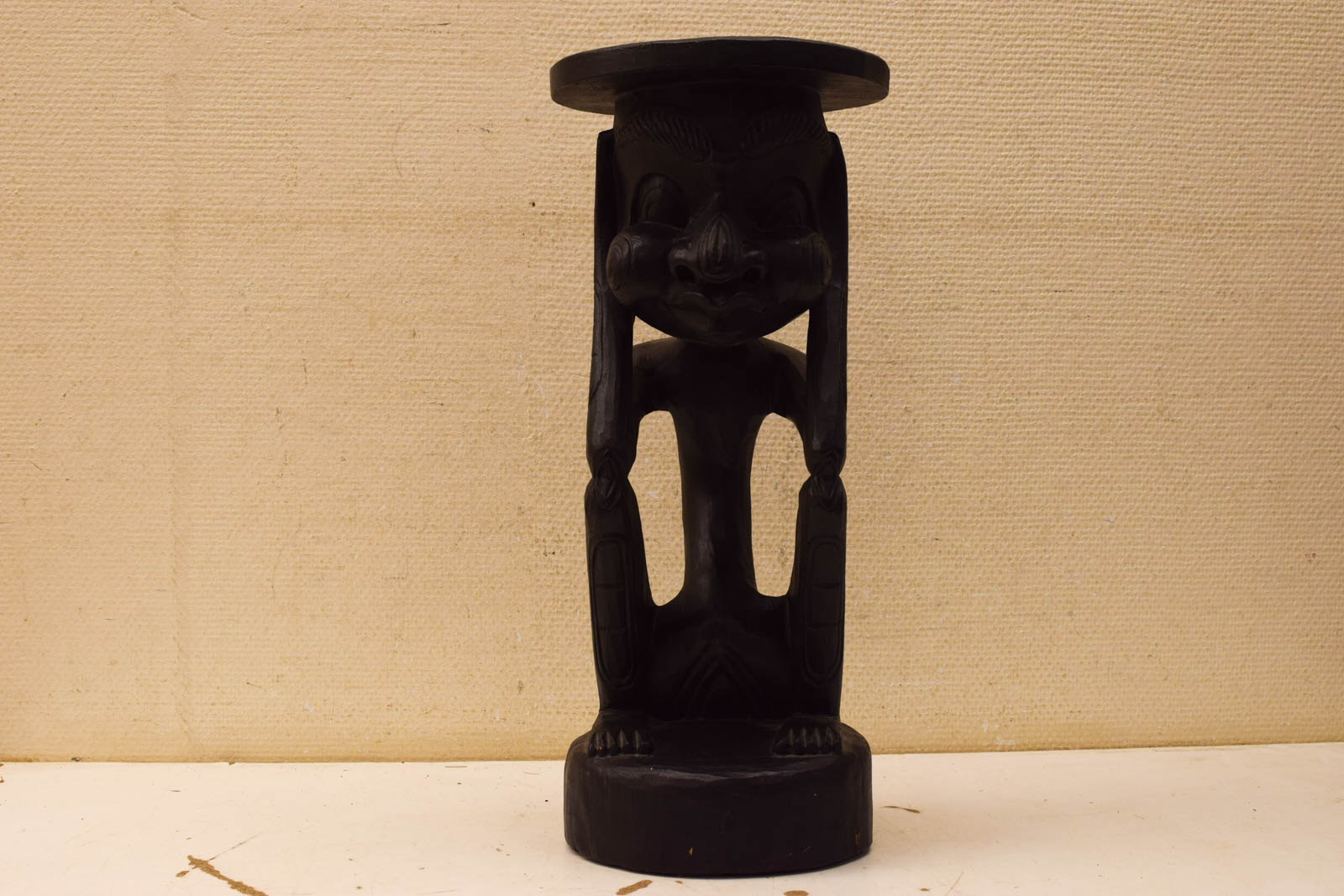 Houten Krukje / Bijzettafeltje  50481