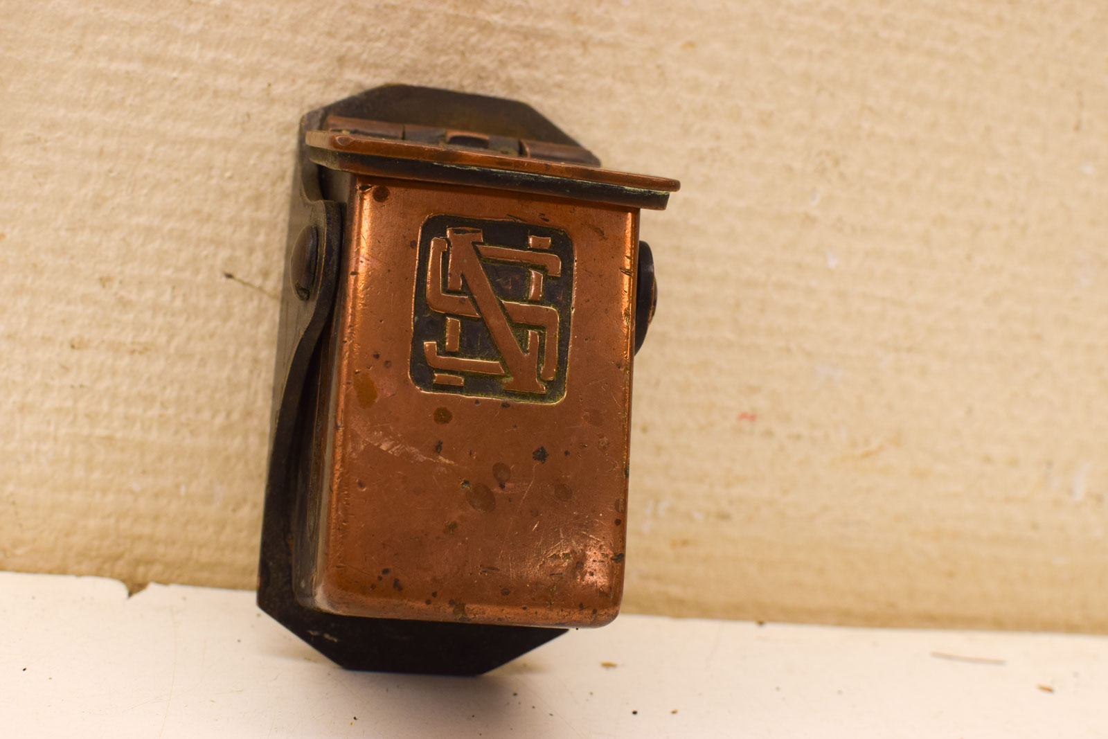 Messing NS Asbak met Ns logo 50489