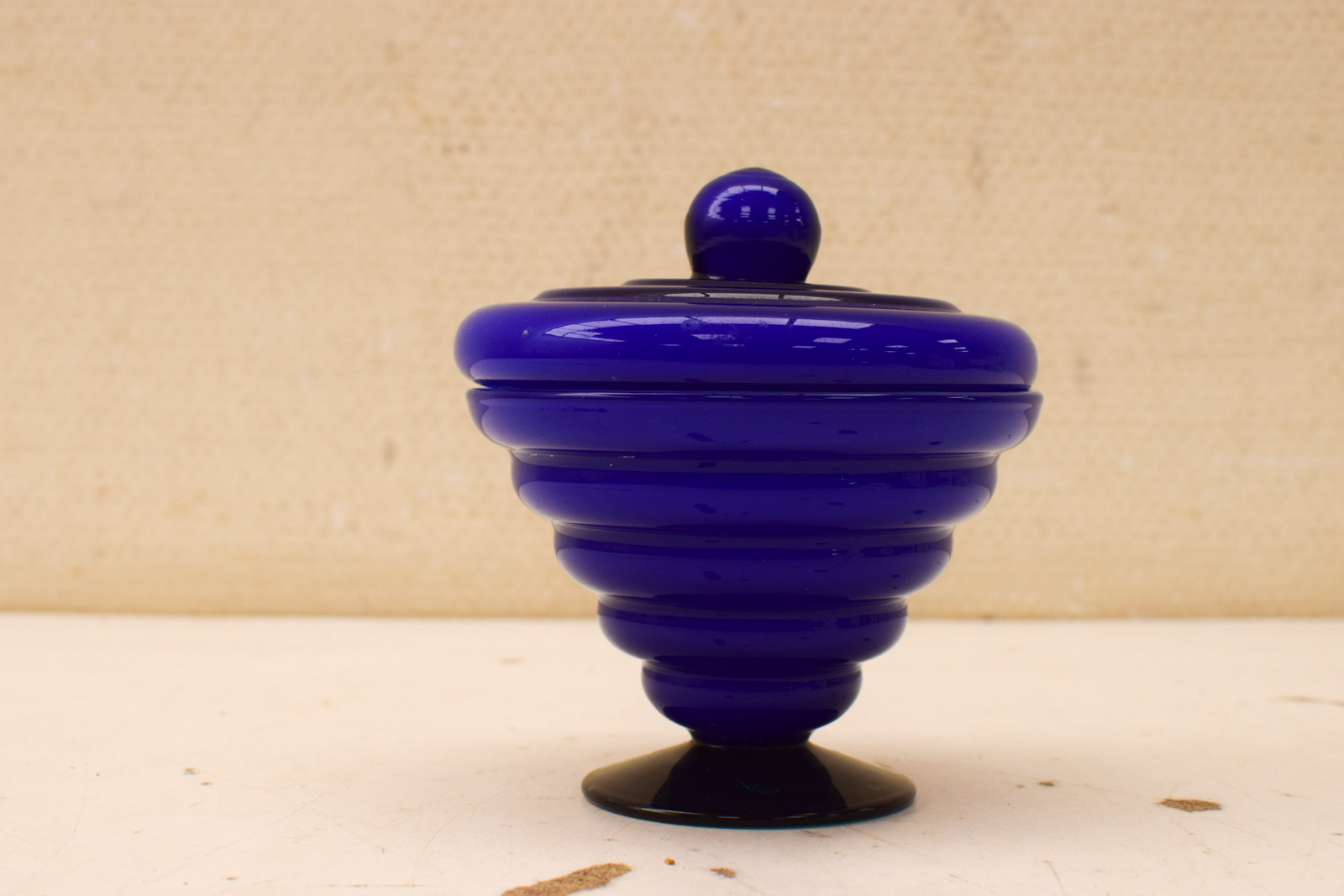 Glazen pot met deksel  50548