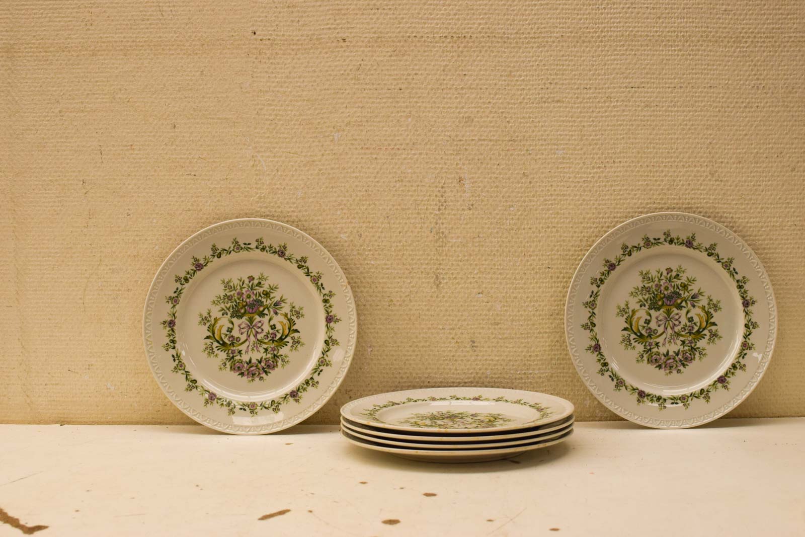 6 stuks Villeroy & Boch porseleinen borden  50558