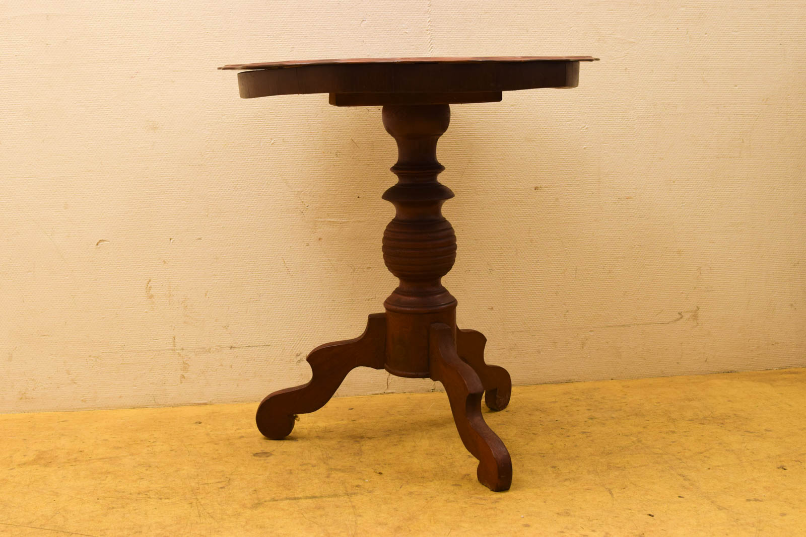 Houten Ronde Bijzettafel  50565