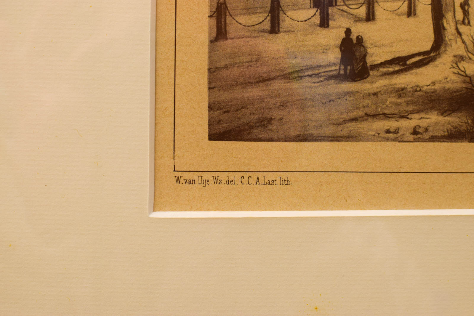 Alternative view of prent van een winters landschap  50633