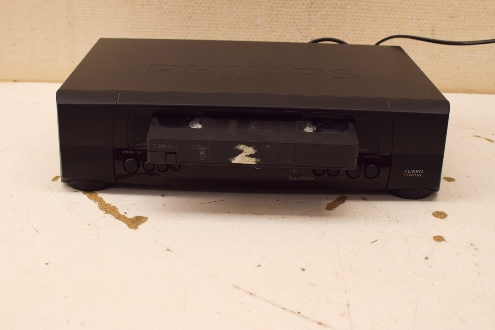 Alternative view of Philips stereo video Cassette recorder vr 520 50652