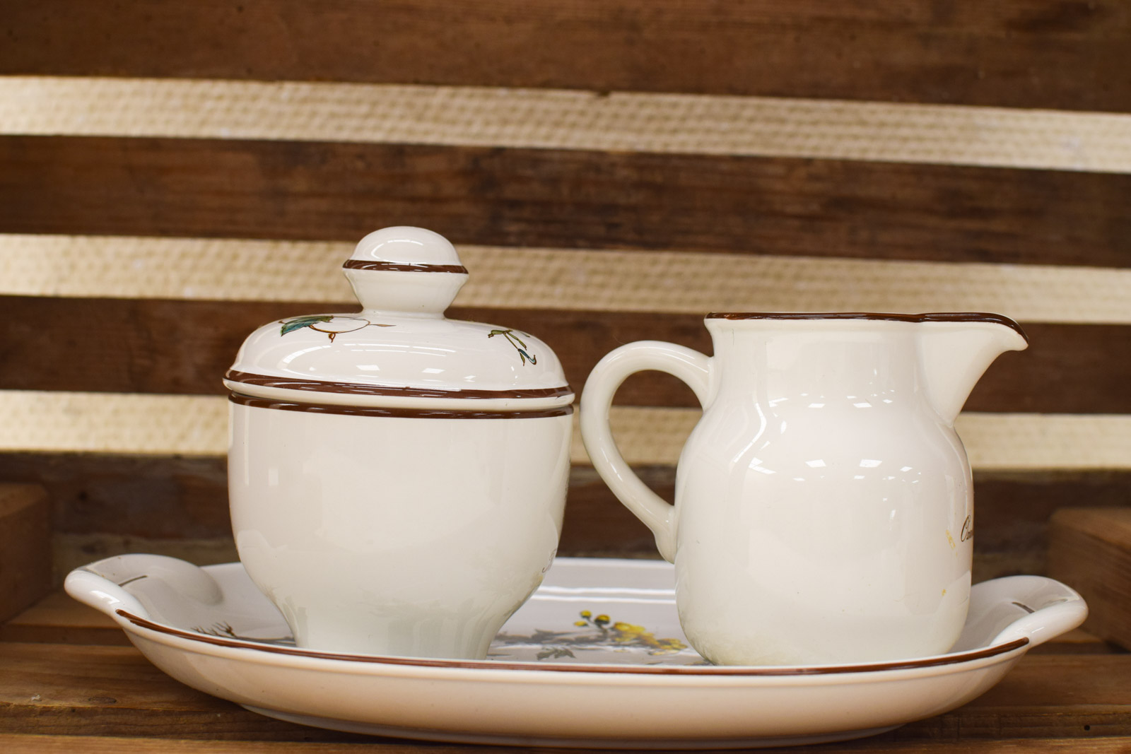 Alternative view of 4 delig Villeroy & Boch porseleinen  Suiker en melkkannetje en schaaltje  50661