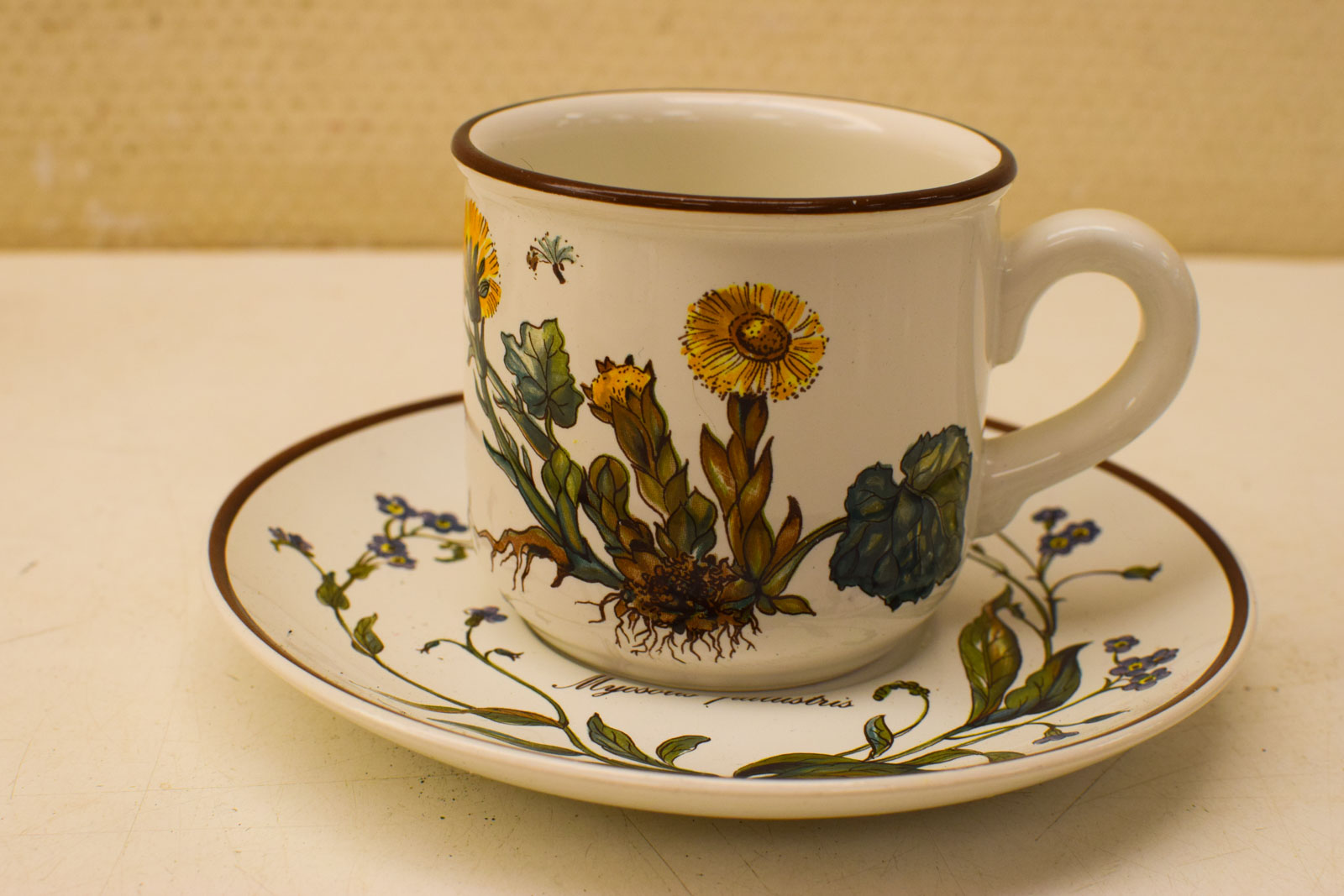 Alternative view of 8 delig Villeroy & Boch porseleinen kop en schotel  50664