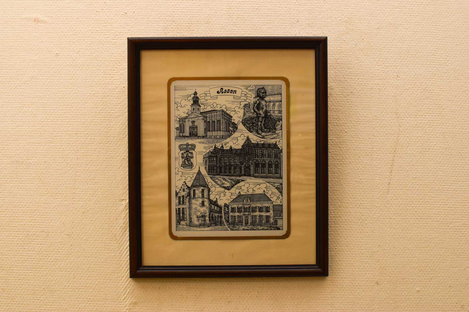 Prent/tekening van assen  50700