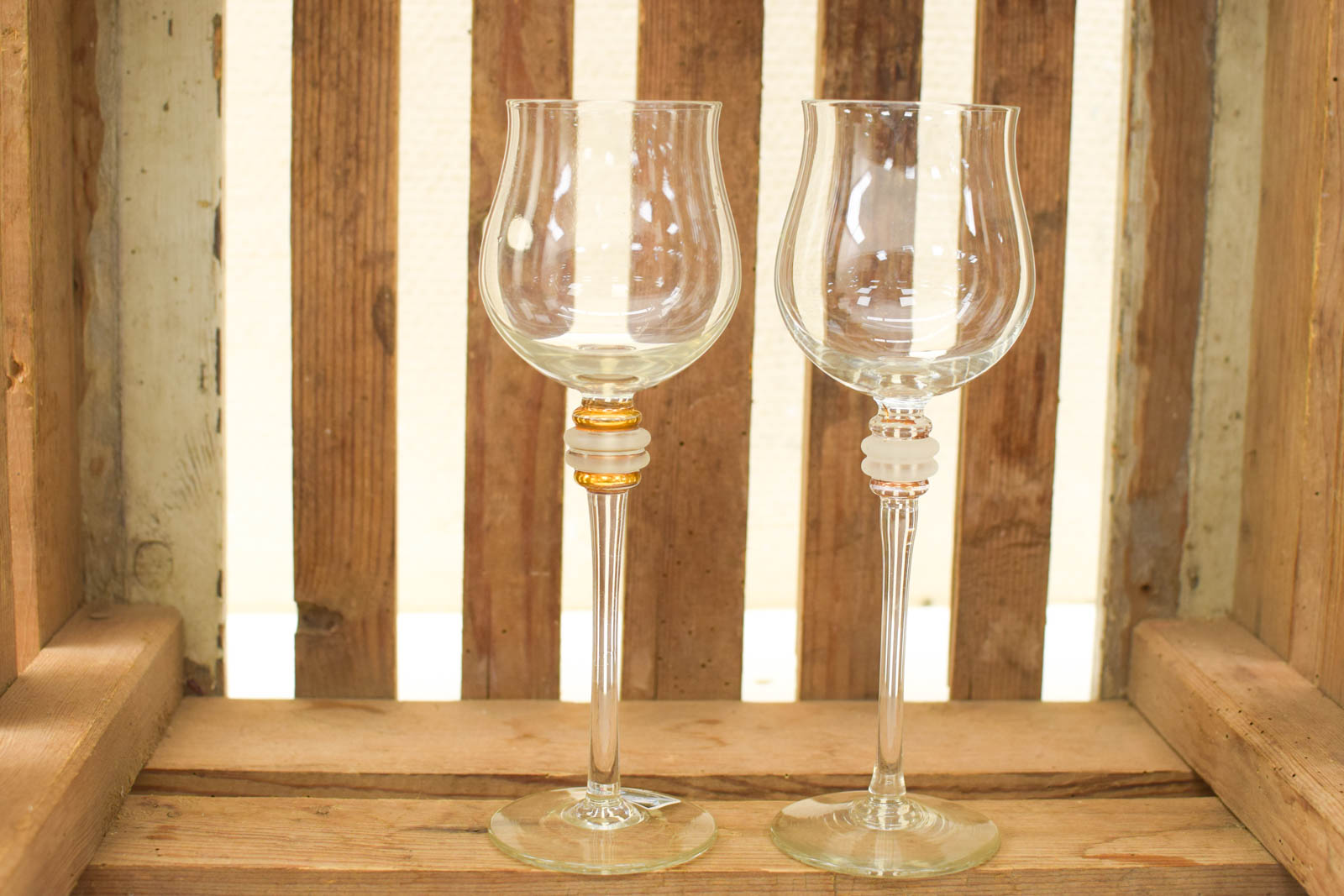 Alternative view of 6 stuks Wijnglazen op voet  50718