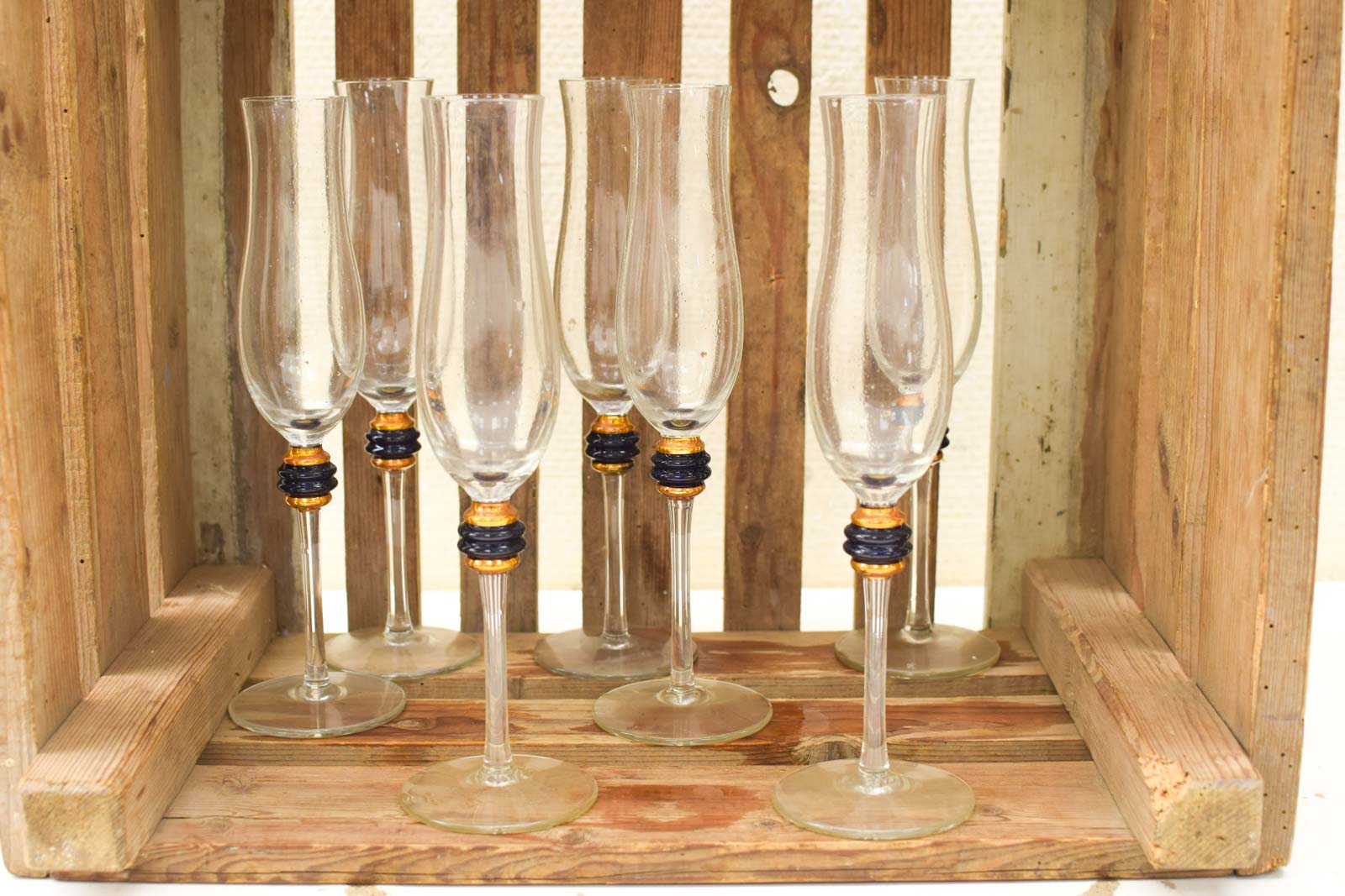 7 stuks Champagneglazen 50726