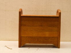 Houten Lectuurbak/ krantenbak met deksel 50755