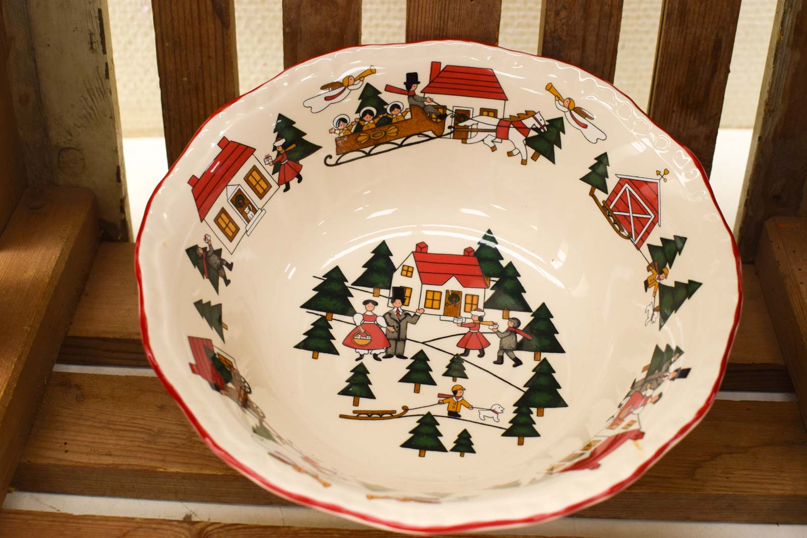 Alternative view of Masons  Christmas Village porseleinen schaal  50773