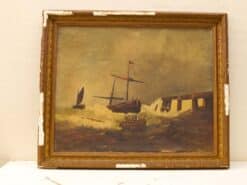 schilderij van een zee met schepen 50777