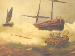 Alternative view of schilderij van een zee met schepen 50777