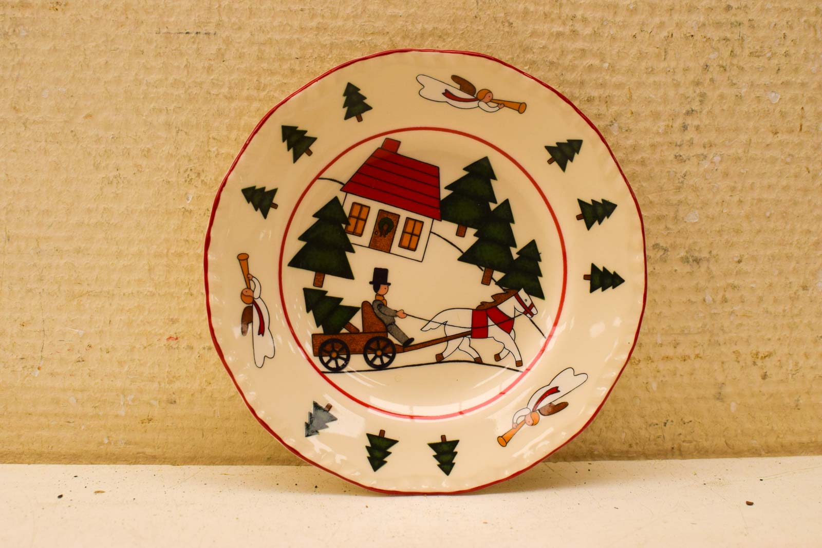 Alternative view of 11 stuks Mason's Christmas Village porseleinen schoteltjes  50778