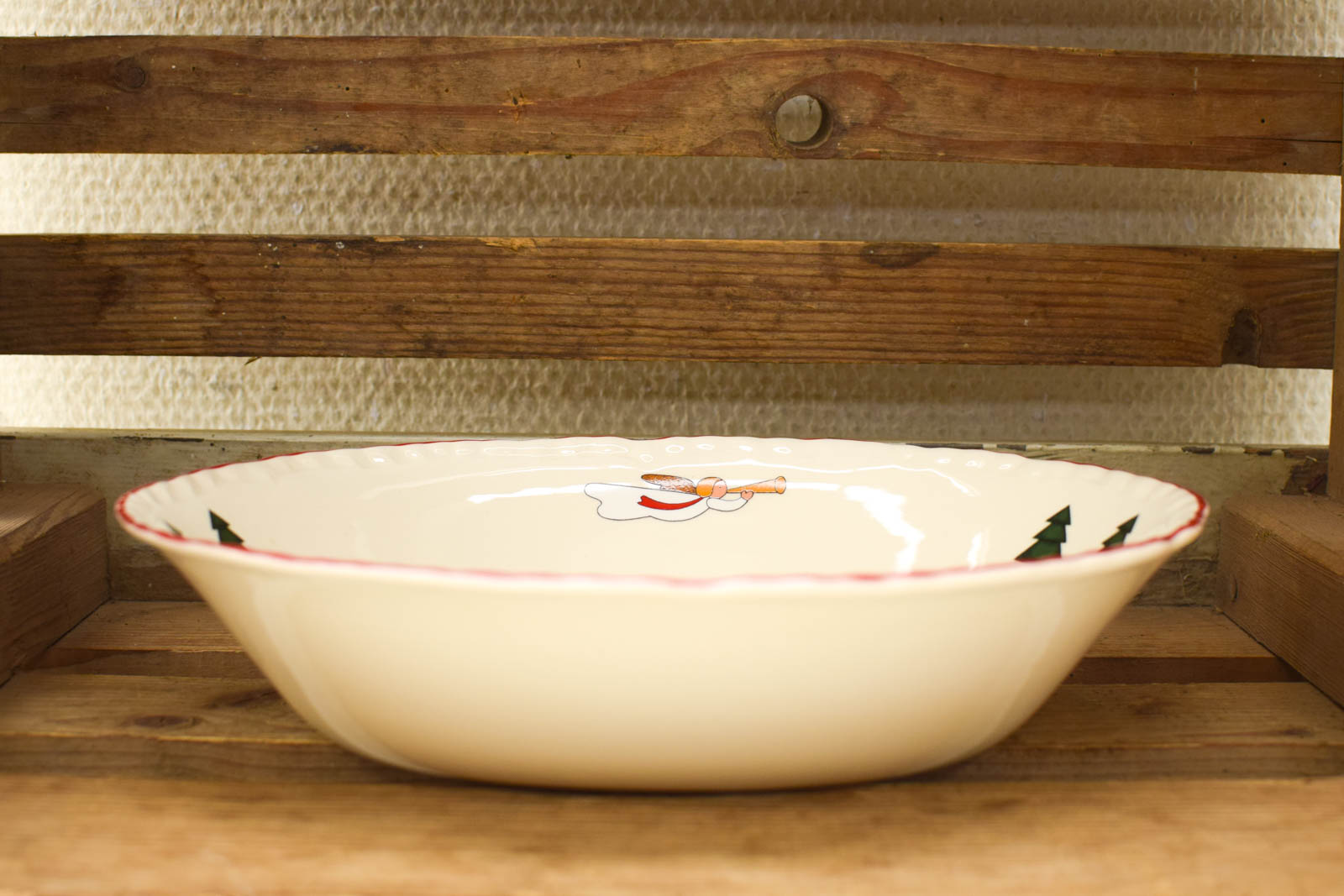 Masons Christmas Village porseleinen ovale schaal 50852