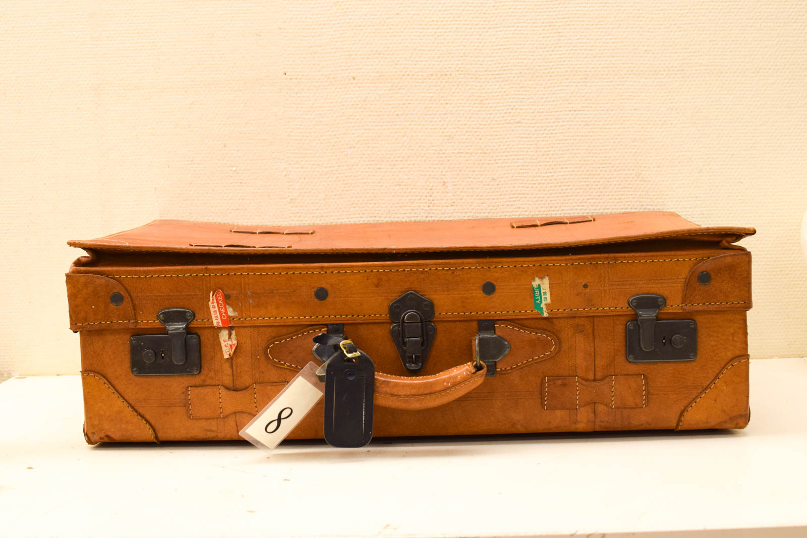 Vintage Leren koffer 50870