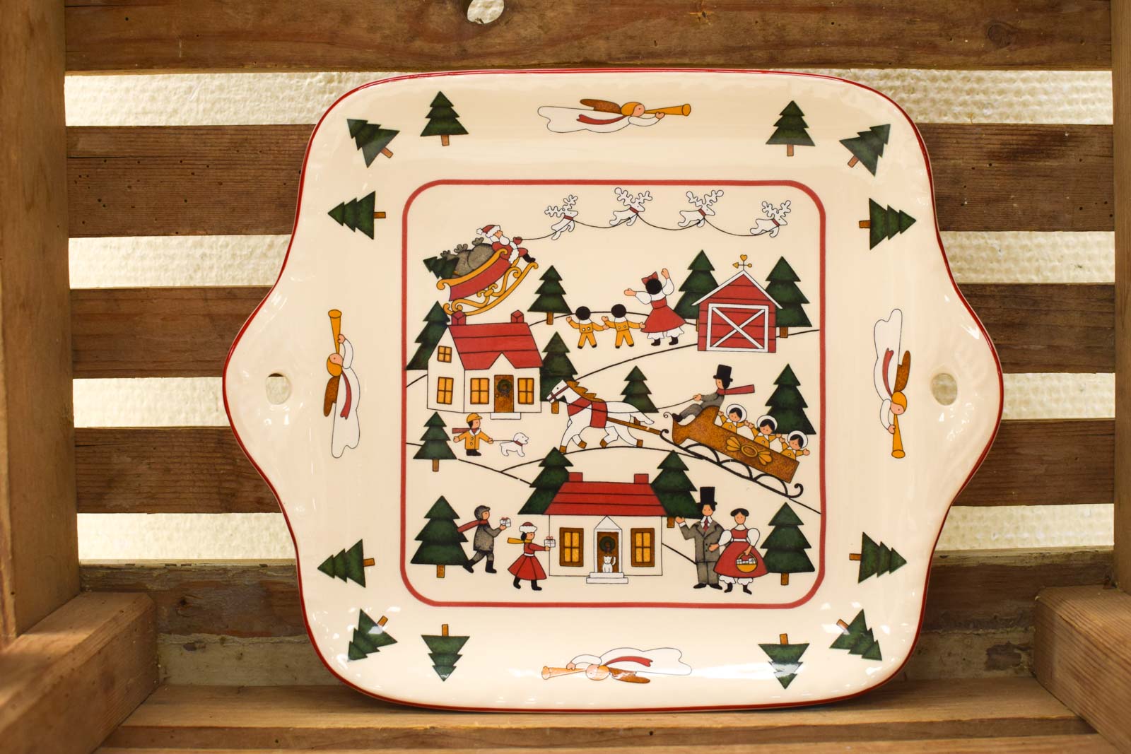 Alternative view of Masons Christmas Village porseleinen schaal 50874