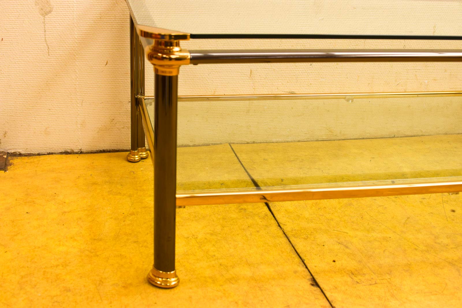 Alternative view of Vintage Glazen Salontafel 50876