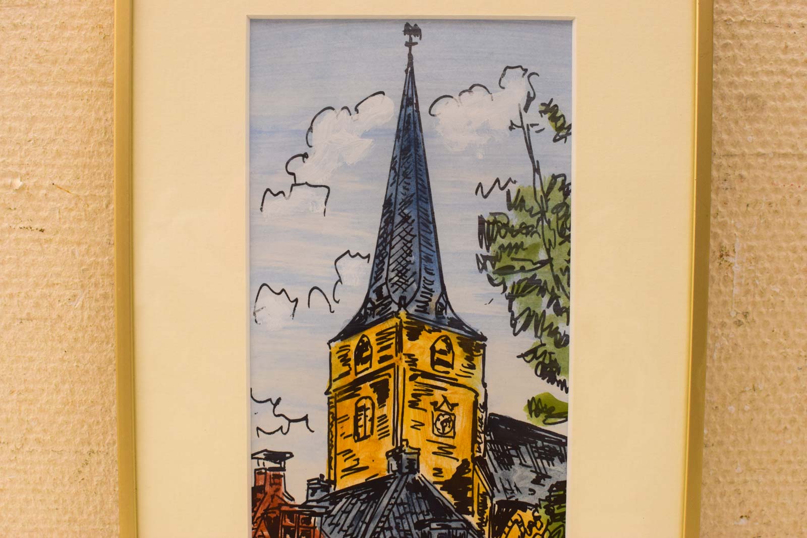 Alternative view of Prent/tekening van een kerk 50885