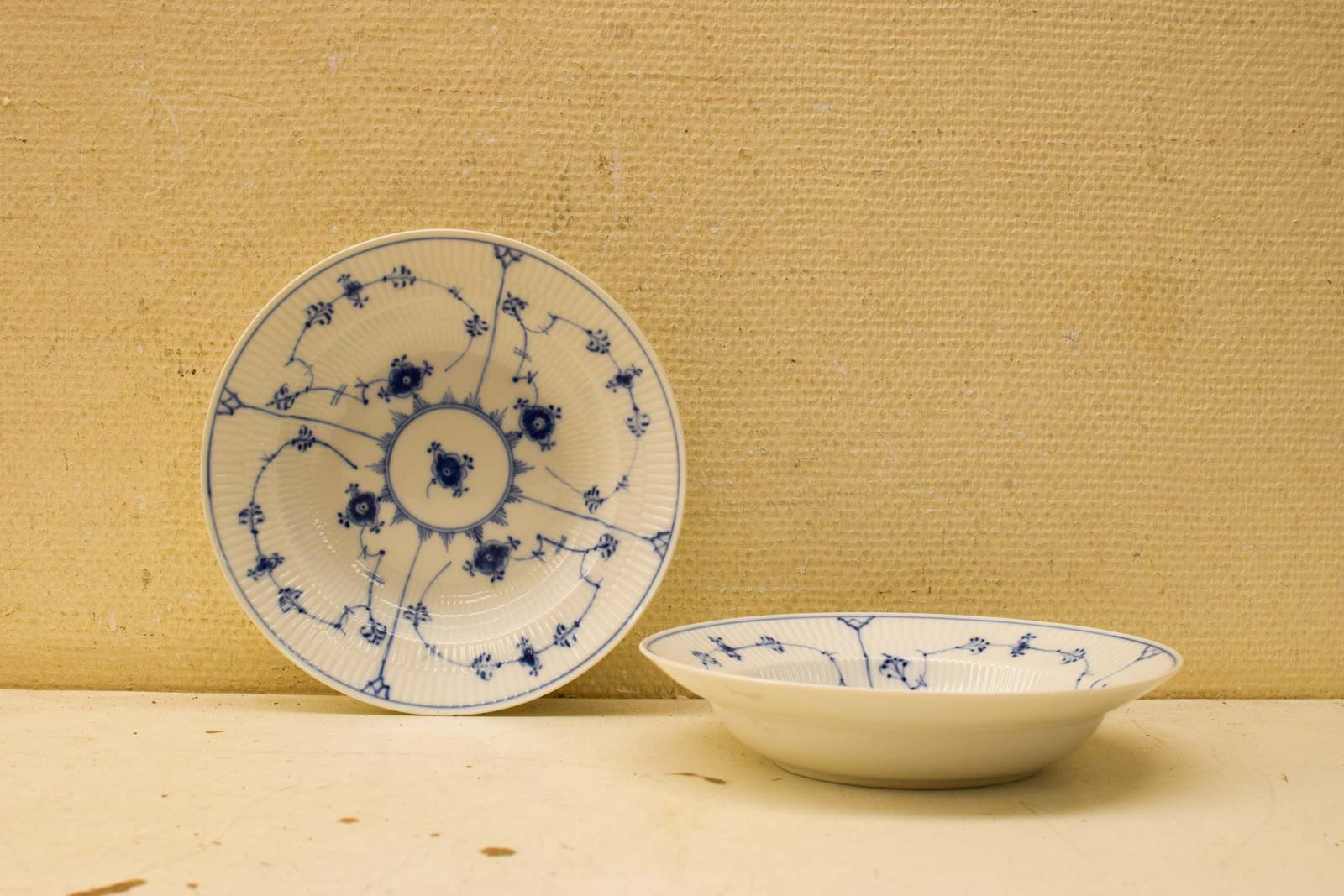 2 stuks Blau Saks porseleinen diepe borden 50898