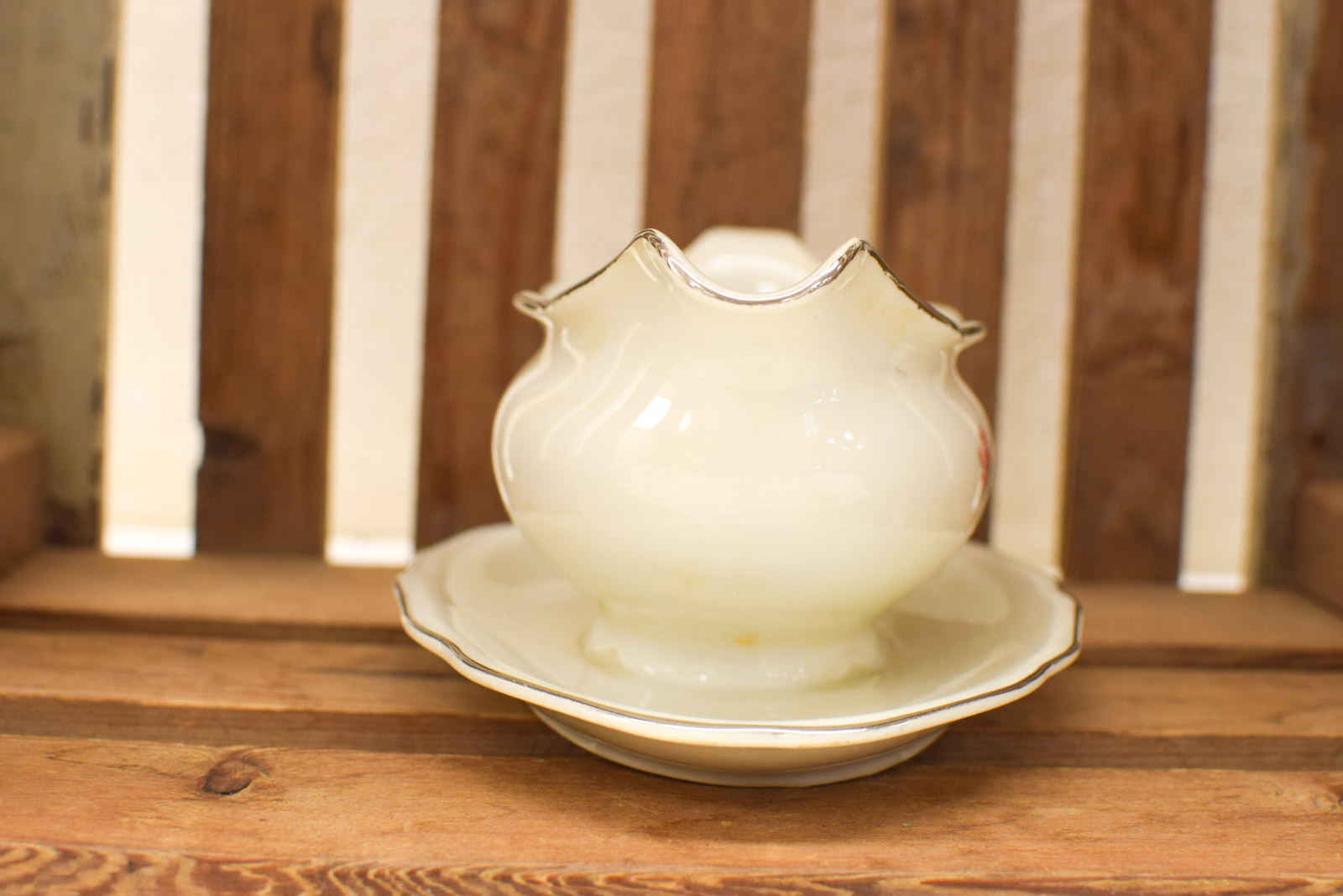 Alternative view of CVORY porseleinen sju/saus schaaltje met vast schoteltje 50944