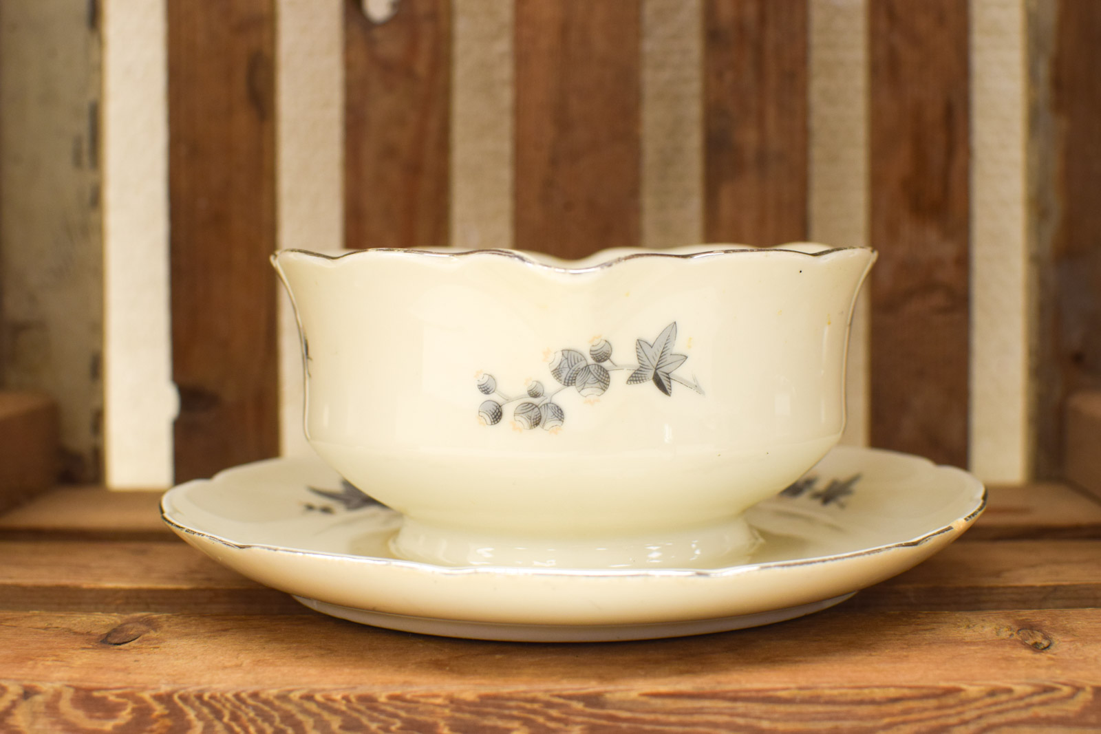 Alternative view of Puls porseleinen sju / saus schaaltje met vast schoteltje 50956