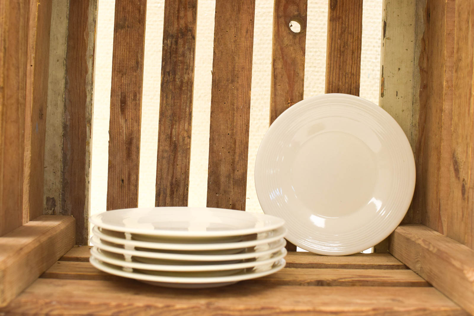 6 stuks Madison porseleinen bordjes 50972