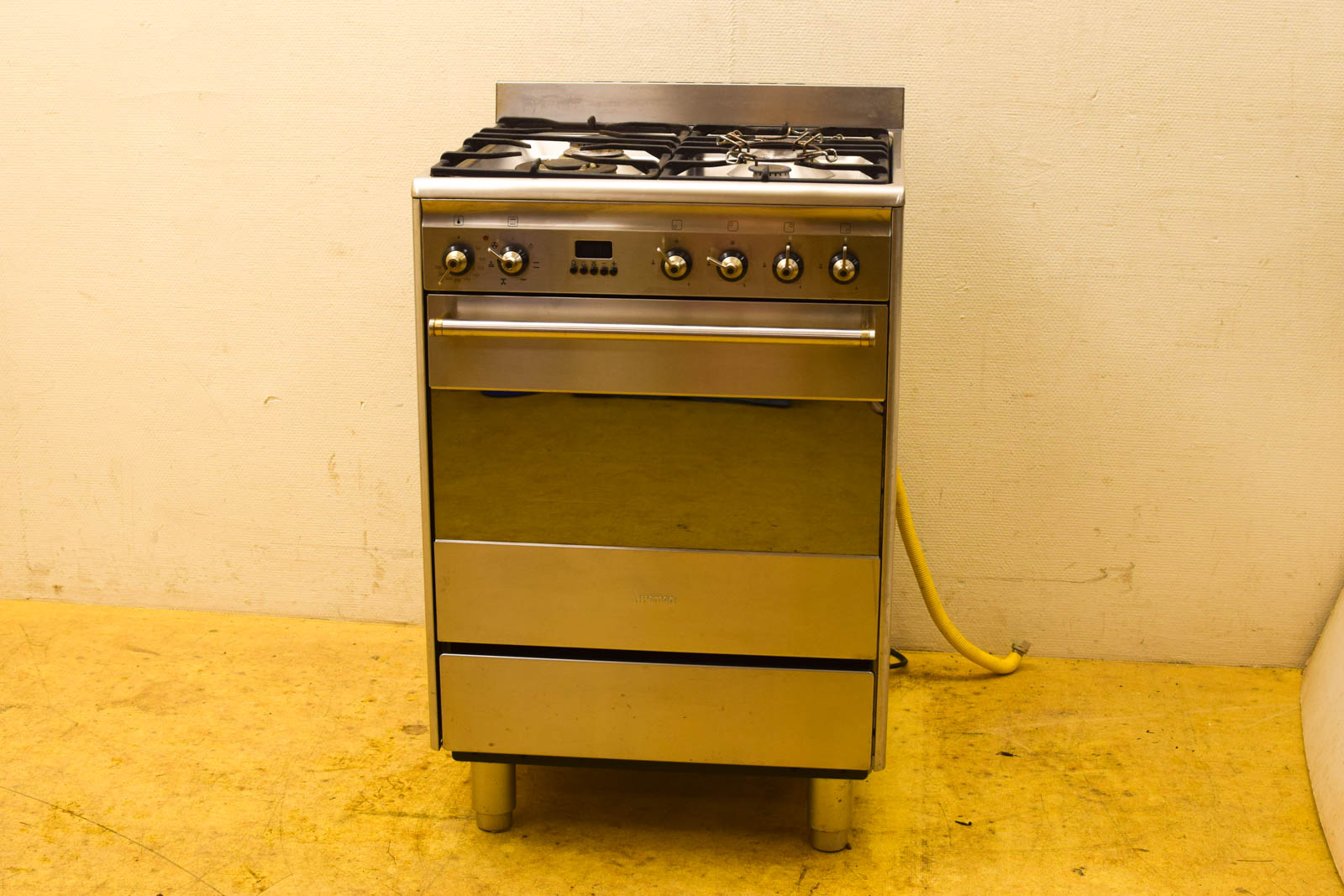 Smeg RVS Gasfornuis met oven 50975