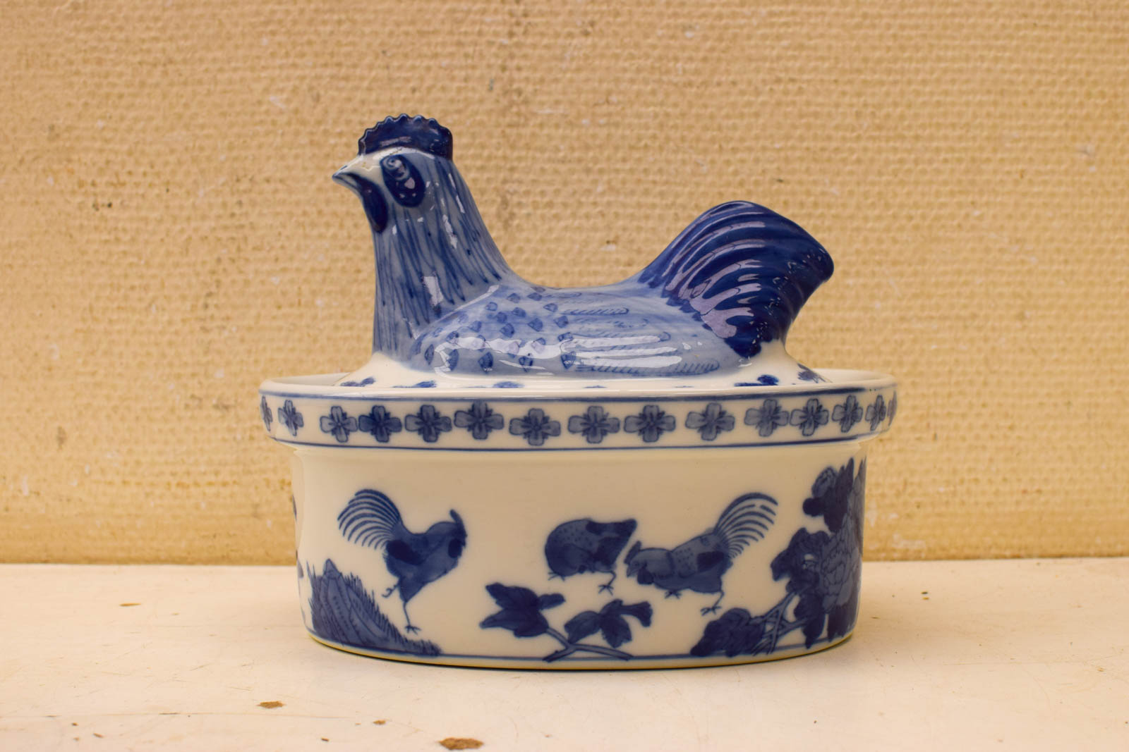 Vintage Porseleinen afdekschaal 50986