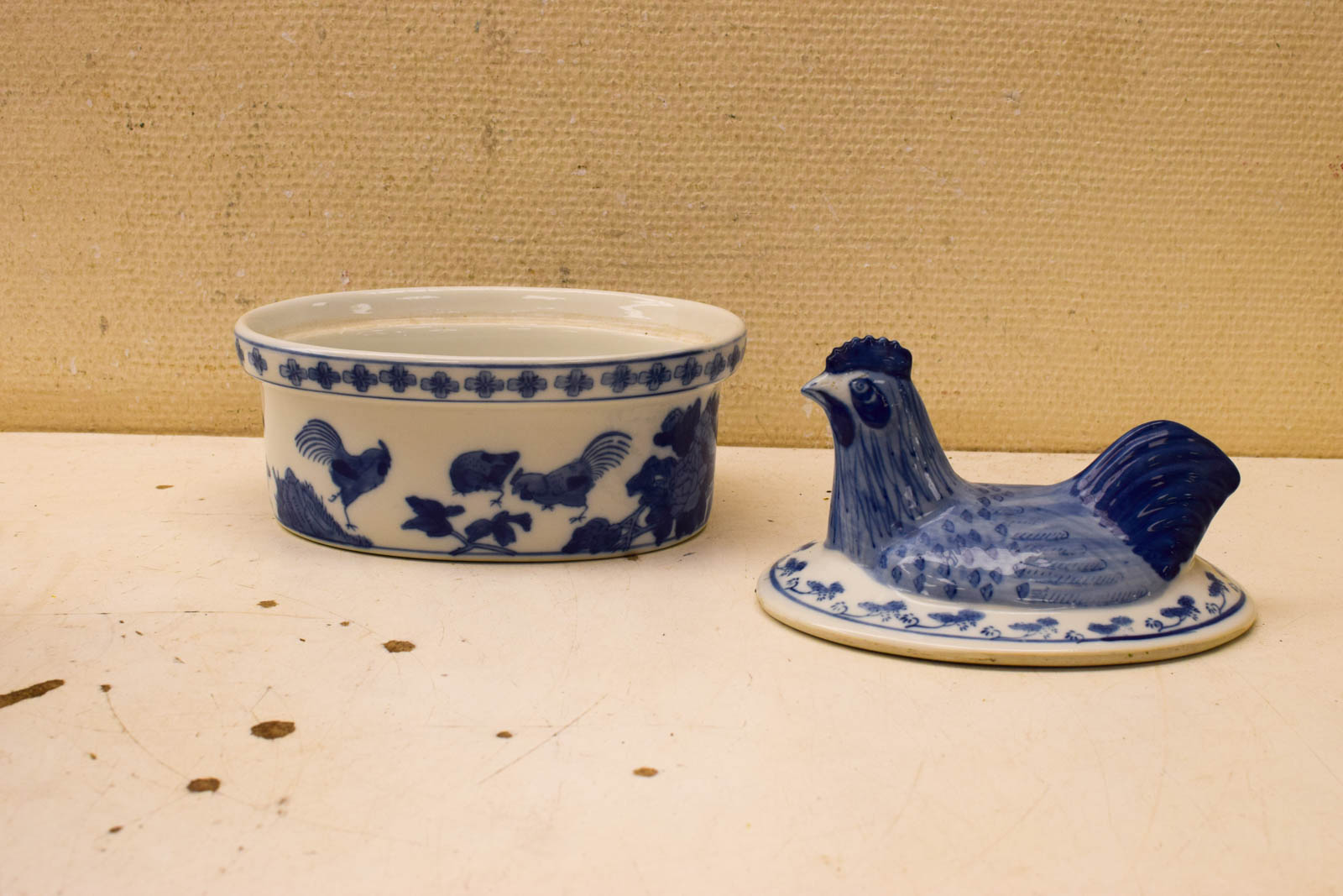 Alternative view of Vintage Porseleinen afdekschaal 50986