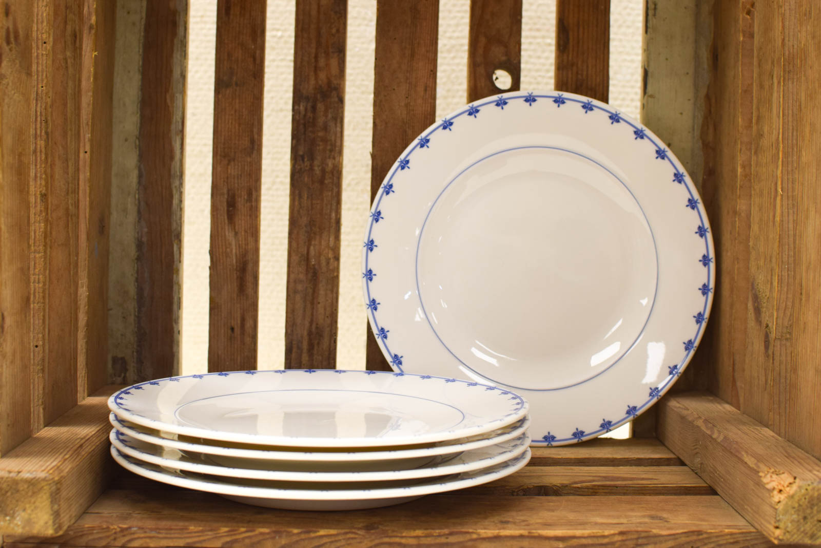 5 stuks Expat porseleinen platte borden 50989