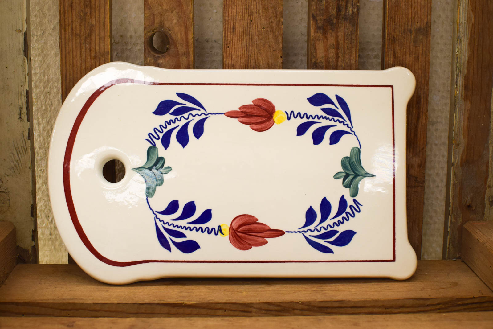 Alternative view of Boch Boerenbont porseleinen broodplank 51039