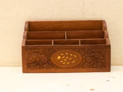 Houten brievenhouder voor aan de muur 51045