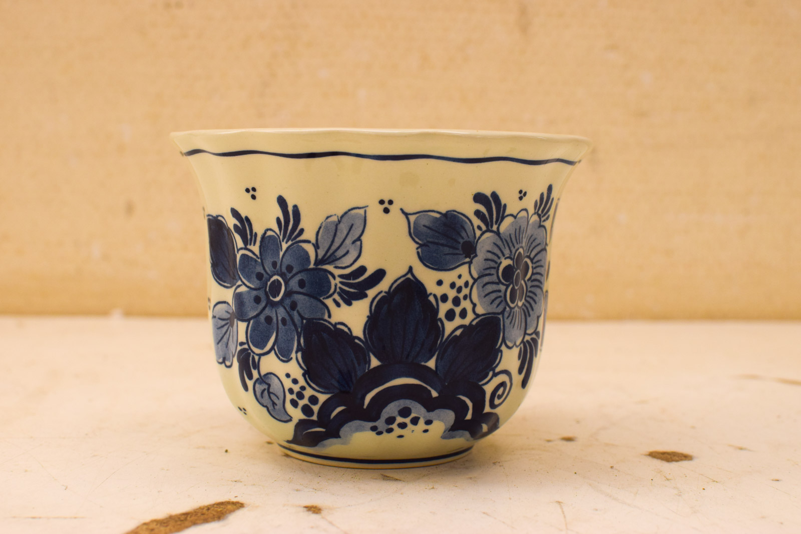 Royal Goederewagen Blue Delft poseleinen bloempotje 51066