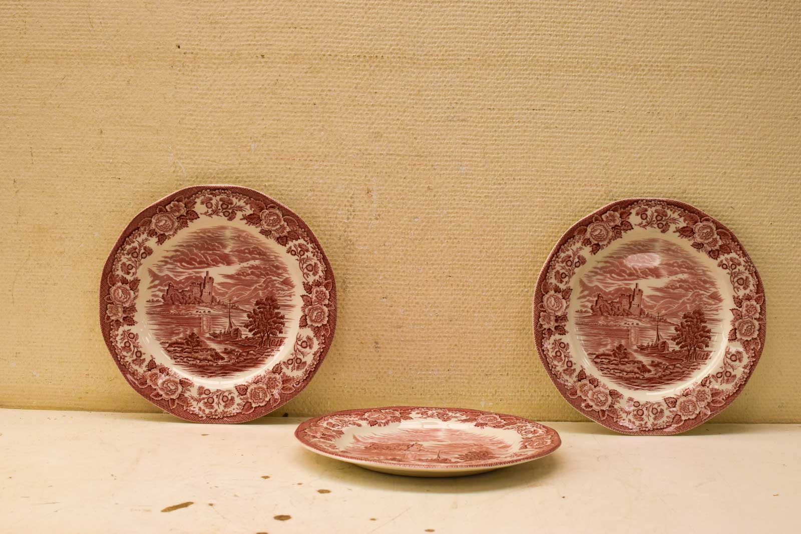 3 stuks Scottish lochs porseleinen platte borden 51070