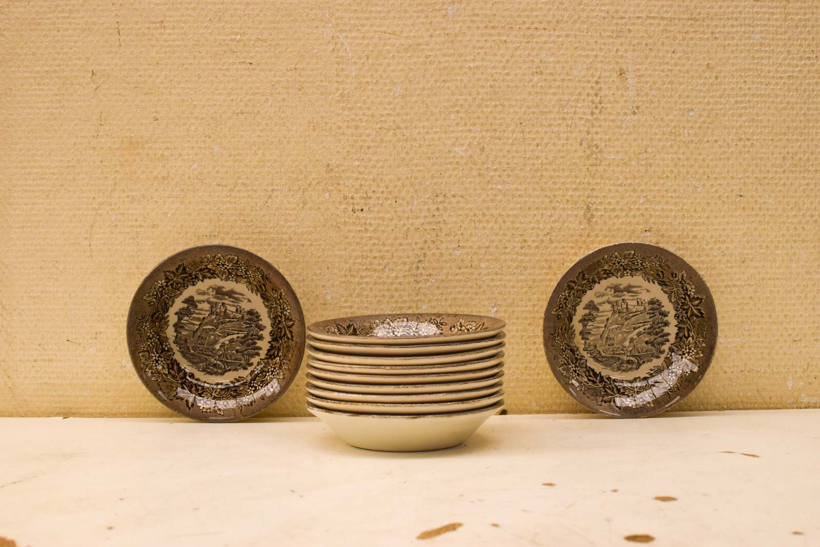 11 delig Engels ironstone tableware schaaltjes 51136