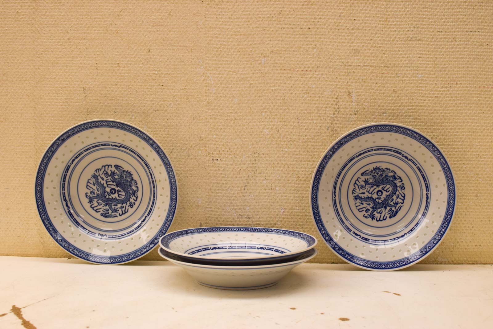 4 stuks porseleinen borden 51140