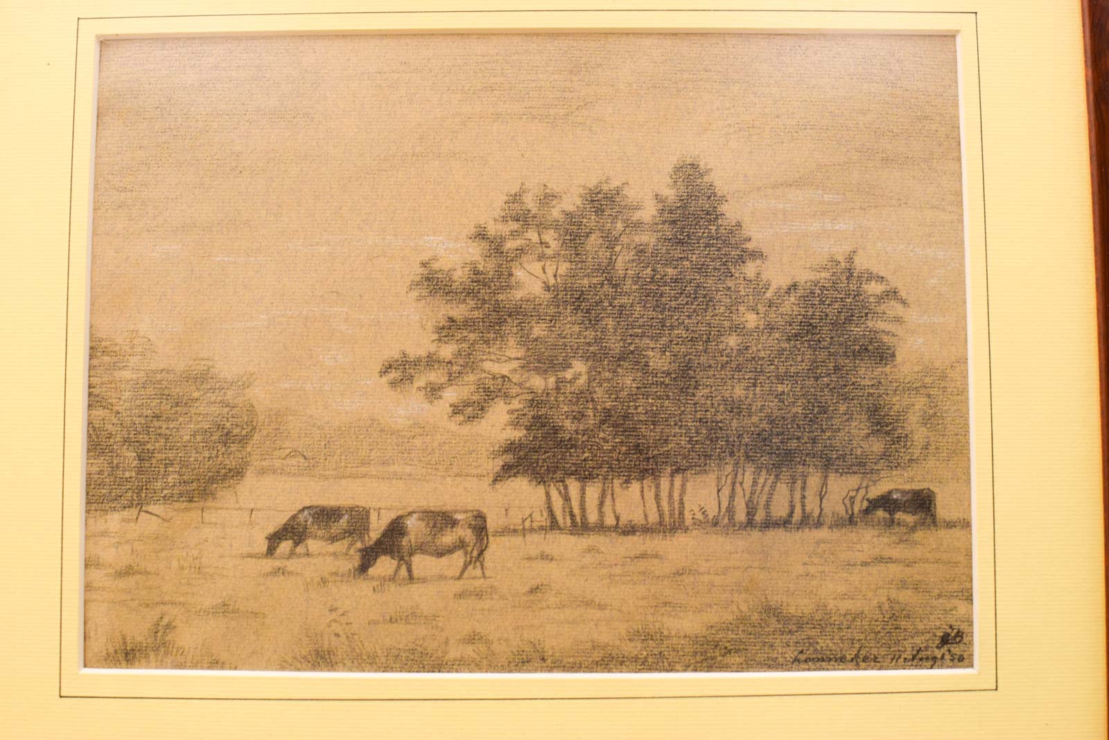 Alternative view of Prent ? Tekening van koeien in de wei 51225