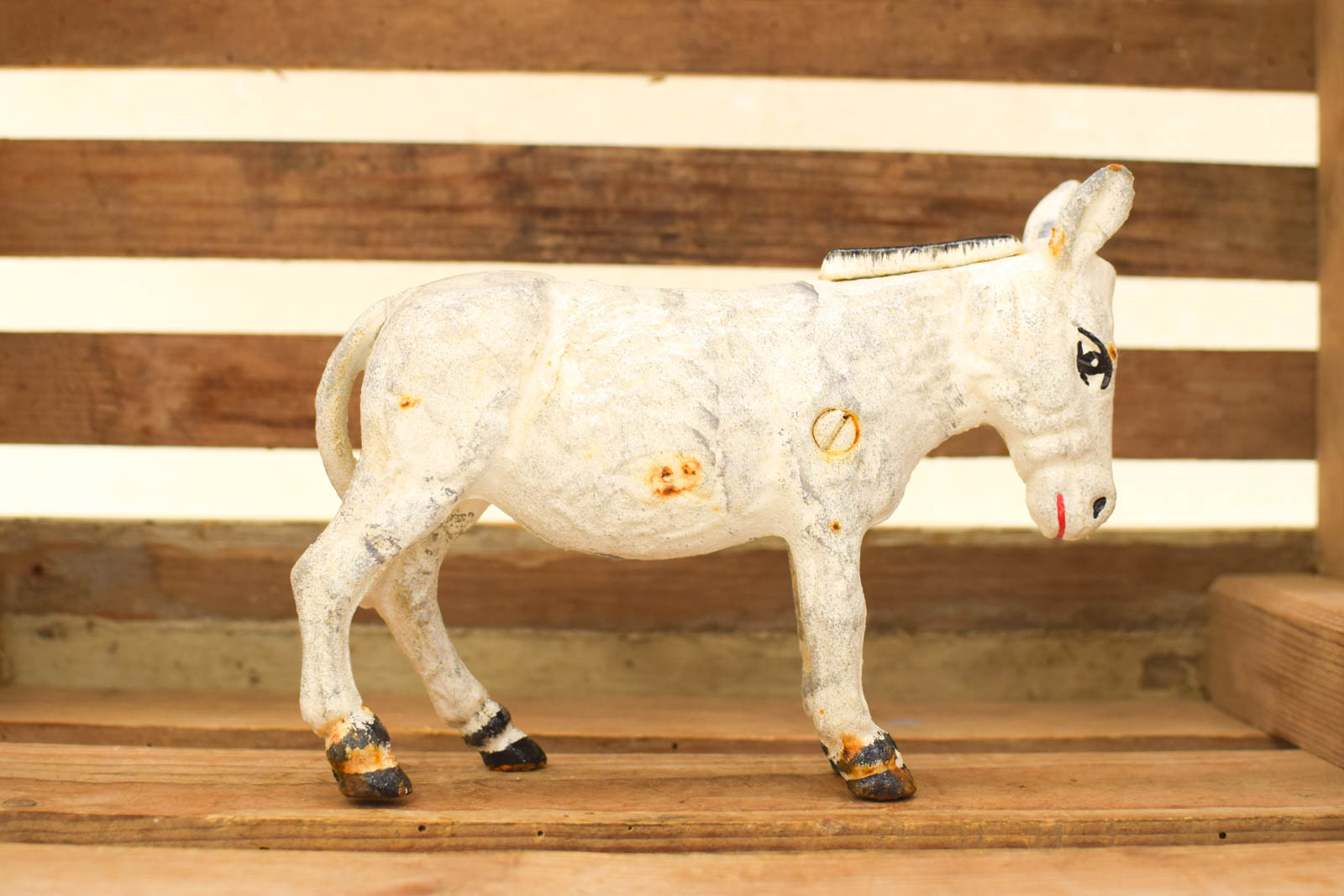 Gietijzeren beeld van een Ezel 51229