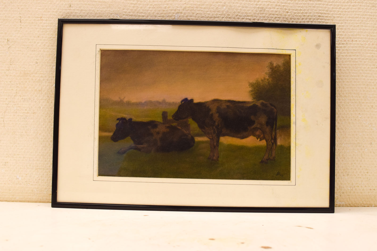 Pentekening van 2 koeien in de wei 51234