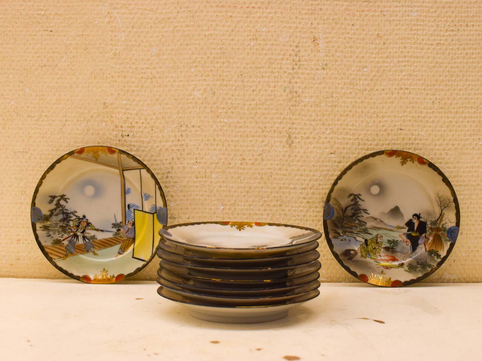 9 stuks porseleinen schoteltjes 51294